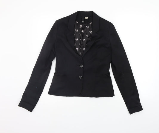 Divided Womens Black   Jacket Suit Jacket Size 10