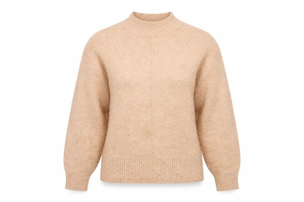 Womens UK Size S George Beige Pullover Jumper