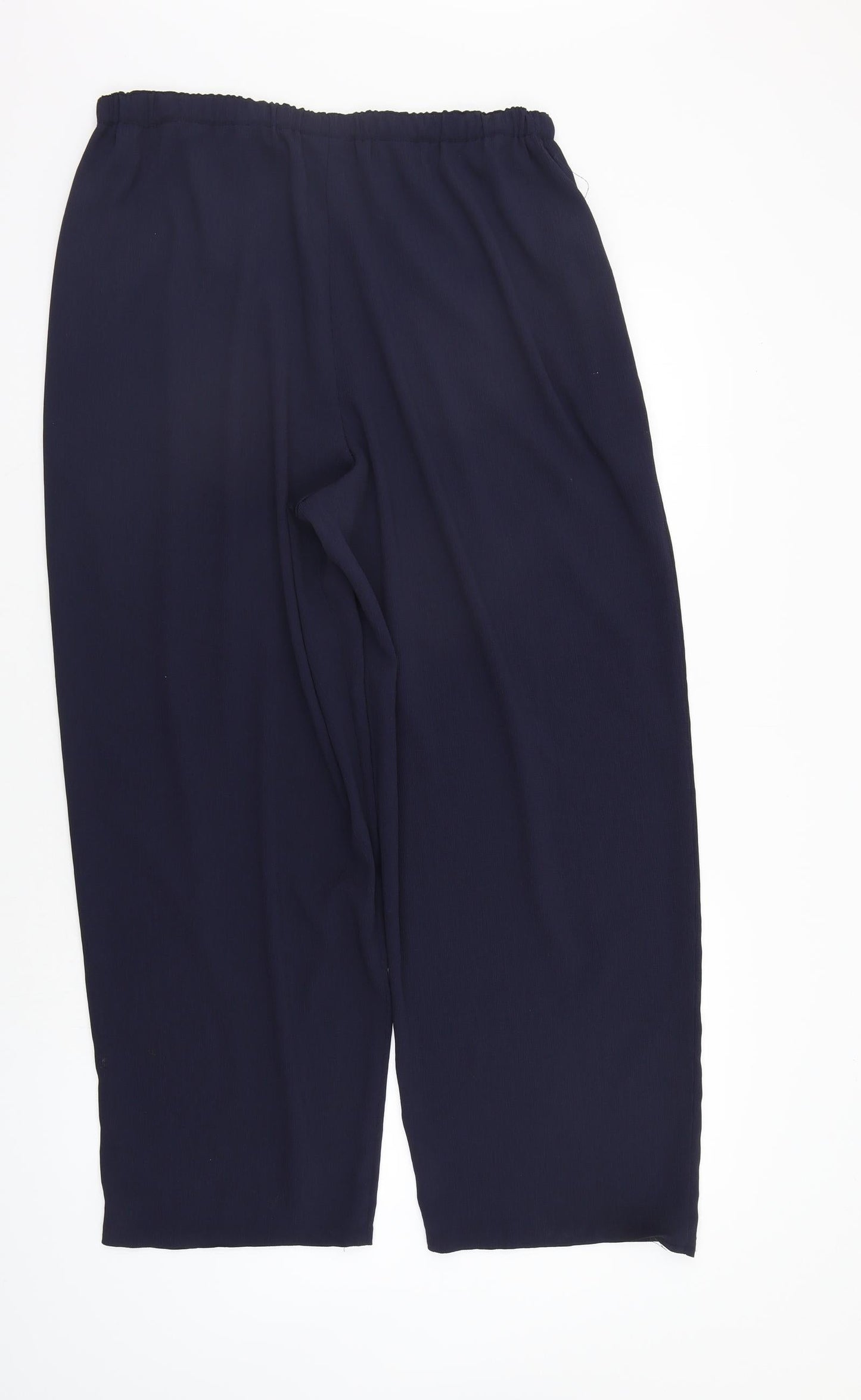 First Avenue Womens Blue   Trousers  Size 16 L27 in - Elastic Waist Band