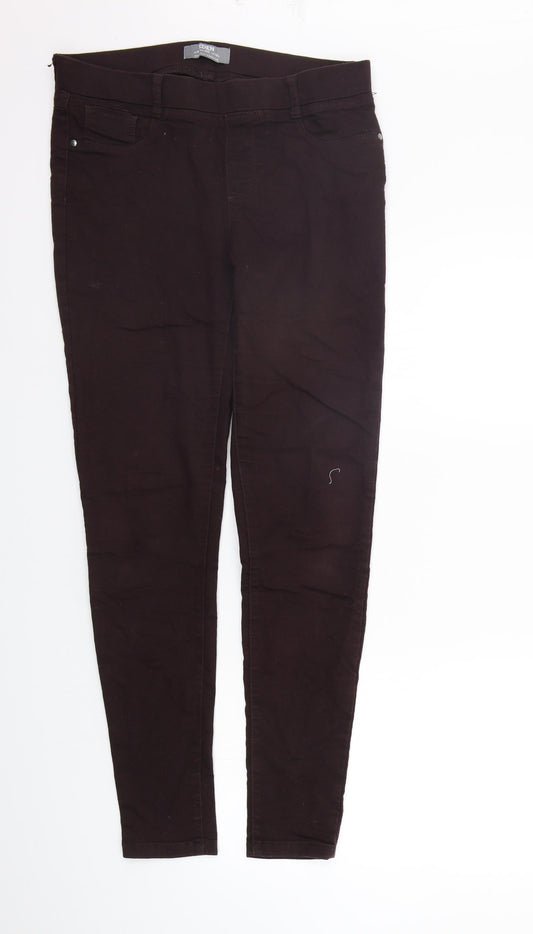 Womens UK Size 12 Dorothy Perkins Regular Fit  Purple Trousers