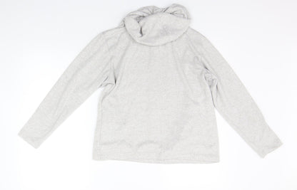 F&F Womens Grey Solid  Kimono Pyjama Top Size 8