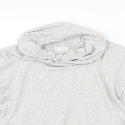 F&F Womens Grey Solid  Kimono Pyjama Top Size 8