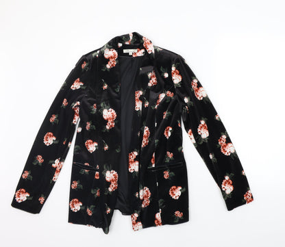 Womens UK Size 8 Peacocks Black Cardigan Jumper