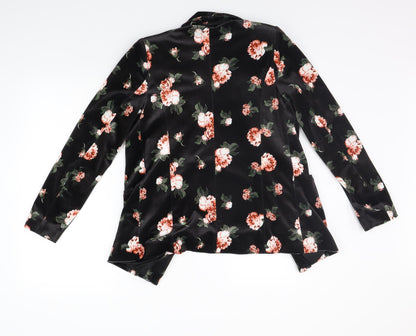 Womens UK Size 8 Peacocks Black Cardigan Jumper