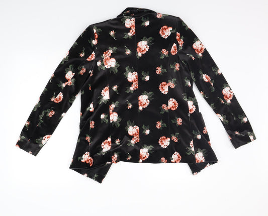 Womens UK Size 8 Peacocks Black Cardigan Jumper