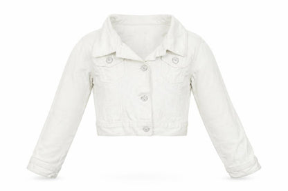 George Girls White   Jacket  Size 7-8 Years  - washable mark