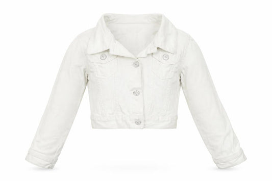 George Girls White   Jacket  Size 7-8 Years  - washable mark