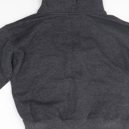 Preworn Girls Grey   Full Zip Hoodie Size 13 Years