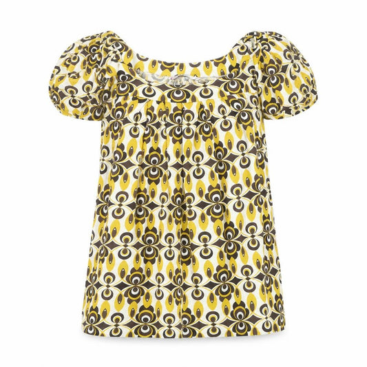 Womens UK Size 8 Papaya Yellow Basic T-Shirt
