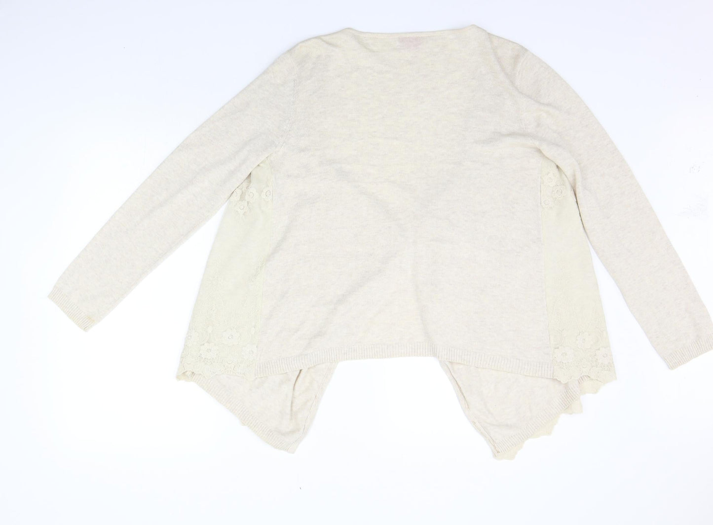 Womens UK Size 12 Together Beige Cardigan Jumper