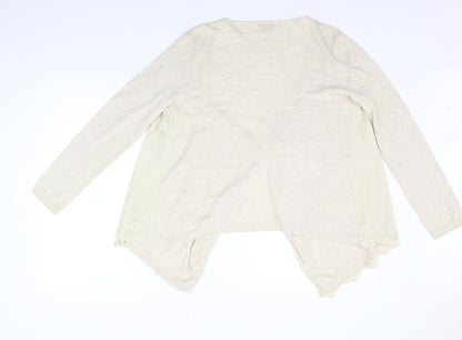 Womens UK Size 12 Together Beige Cardigan Jumper