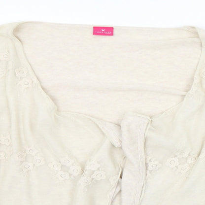 Womens UK Size 12 Together Beige Cardigan Jumper