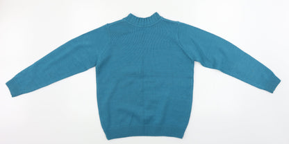 Womens UK Size S hle Blue Pullover Jumper