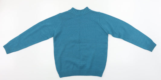 Womens UK Size S hle Blue Pullover Jumper