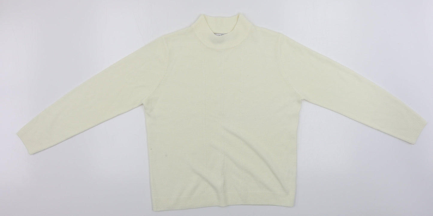 Womens UK Size 14 pure&natural Ivory Pullover Jumper
