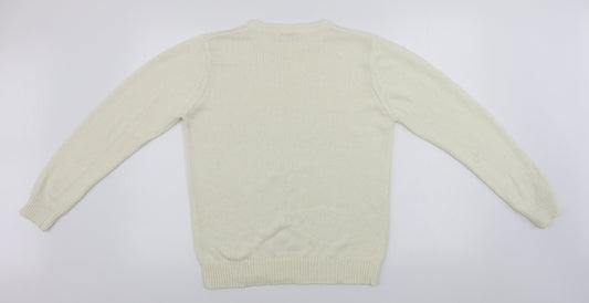 Womens UK Size 10 Berkertex Ivory Pullover Jumper