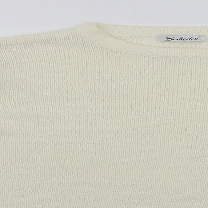 Womens UK Size 10 Berkertex Ivory Pullover Jumper