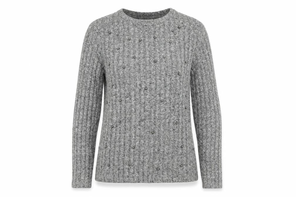 Womens UK Size 8 Papaya Grey Pullover Jumper