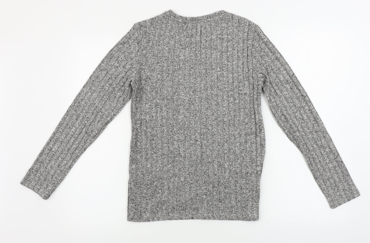 Womens UK Size 8 Papaya Grey Pullover Jumper