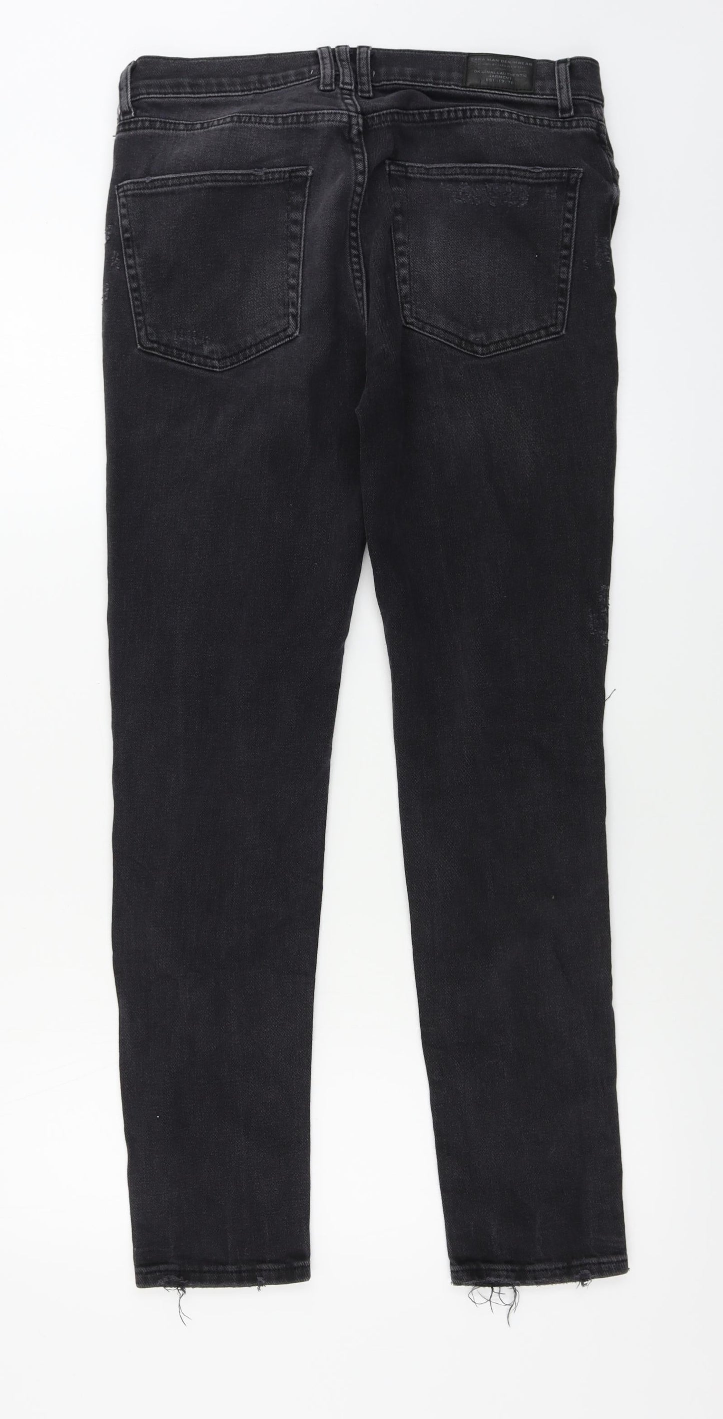Womens UK Size 30 in Preworn Regular Fit Skinny Black Jeans