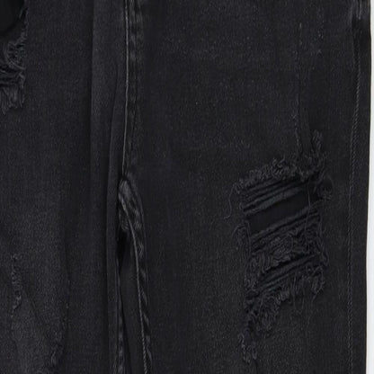 Womens UK Size 30 in Preworn Regular Fit Skinny Black Jeans
