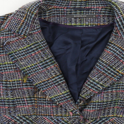 Womens UK Size 14 River Island Regular Grey Blazer