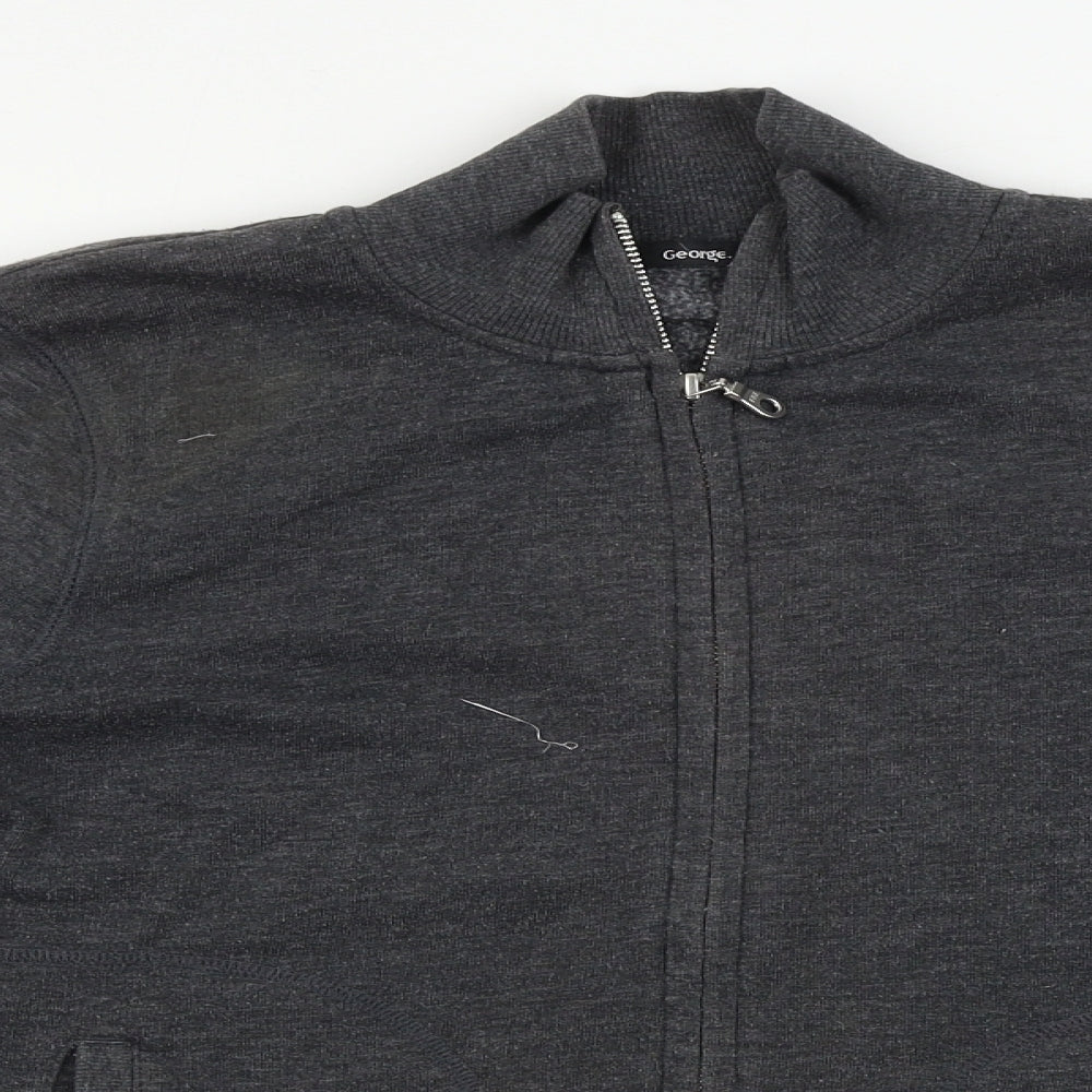 George Womens Grey   Full Zip Jumper Size 10