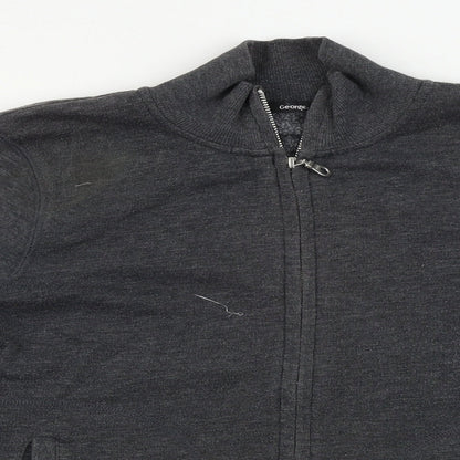 George Womens Grey   Full Zip Jumper Size 10