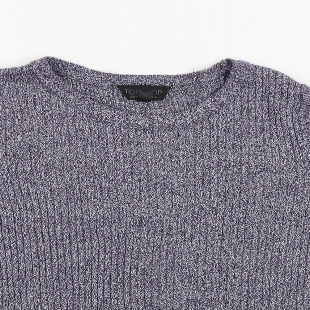 Topshop  Womens Blue   Basic T-Shirt Size 8