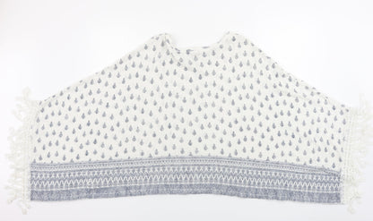 River Island  Womens White Floral  Pullover Jumper Size L
