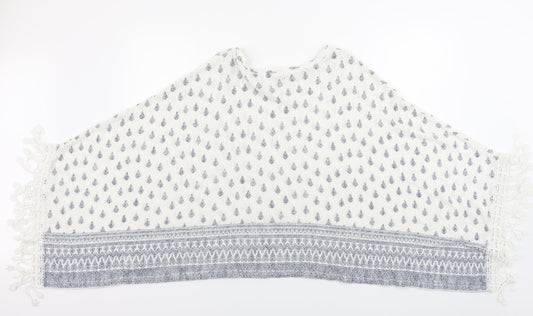 River Island  Womens White Floral  Pullover Jumper Size L