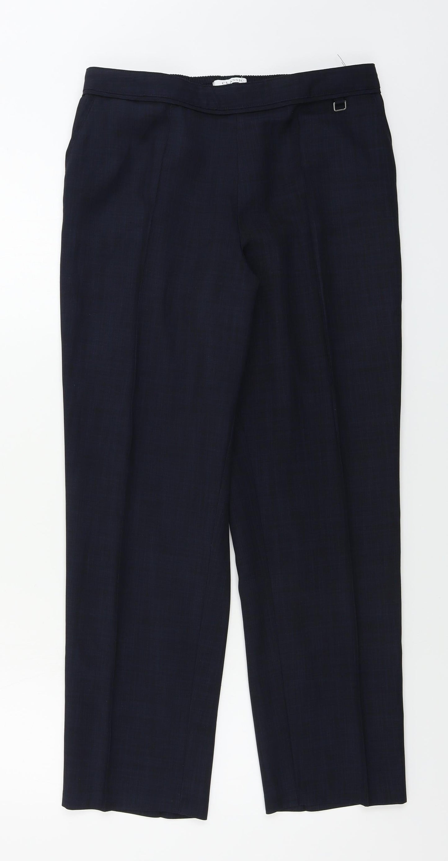 Womens UK Size 14 Marks and Spencer Regular Fit  Blue Trousers