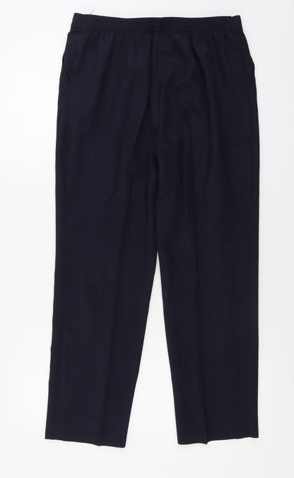 Womens UK Size 14 Marks and Spencer Regular Fit  Blue Trousers