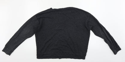 Womens UK Size 12 Topshop Grey Pullover Jumper