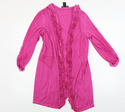 Creation Womens Pink   Cardigan Jumper Size 12