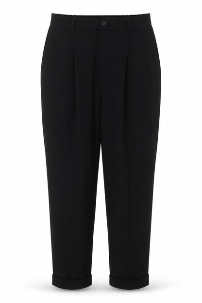 Womens UK Size L Preworn Regular Fit  Black Trousers