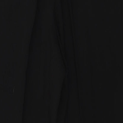 Womens UK Size L Preworn Regular Fit  Black Trousers