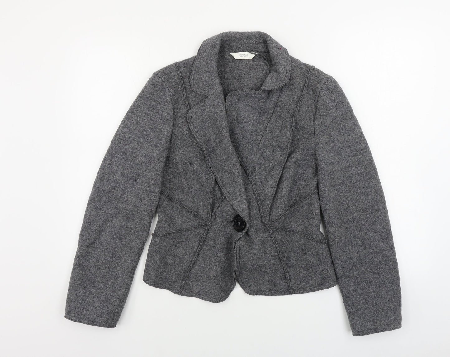 Womens UK Size 12 Marks and Spencer Grey Jacket