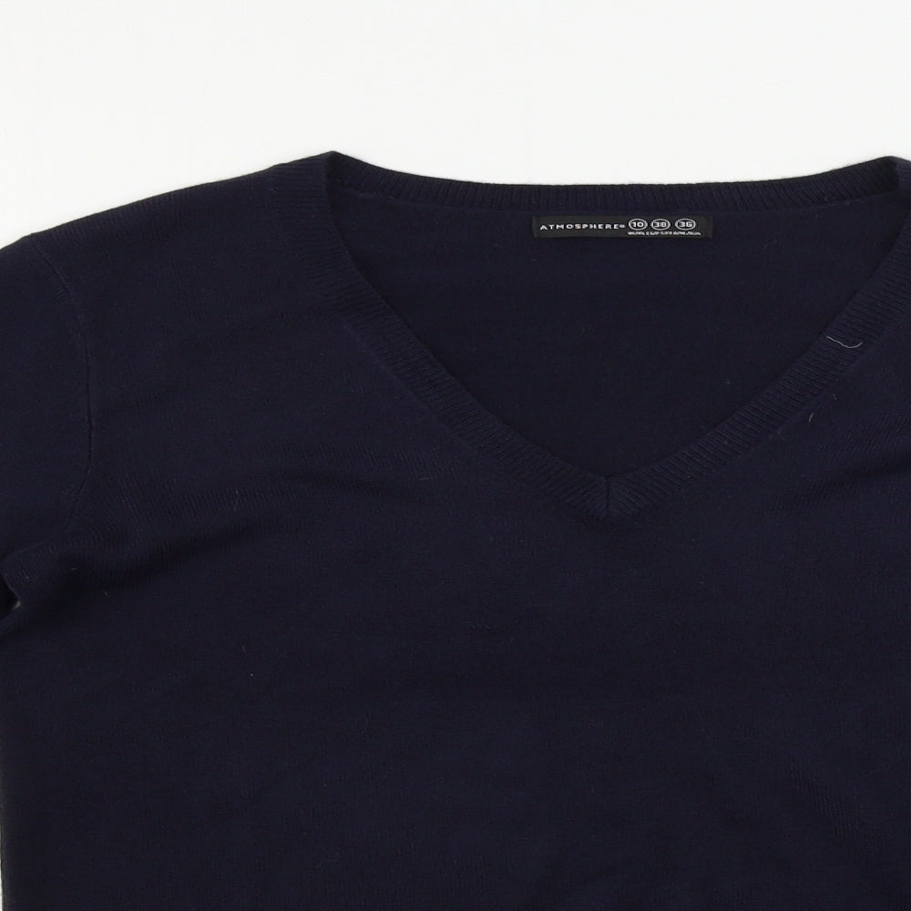 Womens UK Size 12 Atmosphere Blue Pullover Jumper