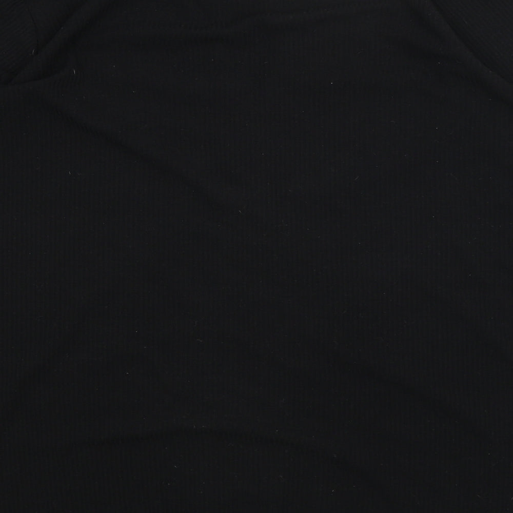 Boohoo Womens Black   Wrap Jumper Size 16