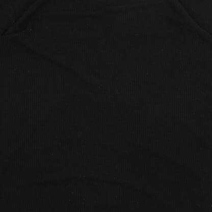 Boohoo Womens Black   Wrap Jumper Size 16