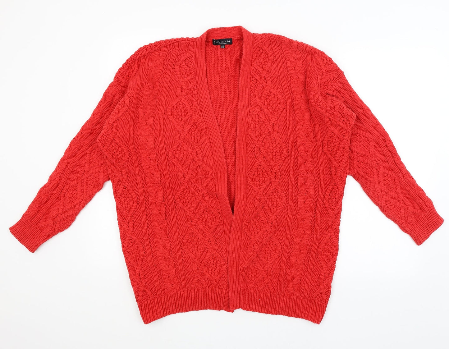 F&F Womens Red   Wrap Jumper Size 10