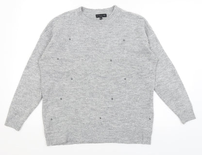 F&F Womens Grey   Pullover Jumper Size 8