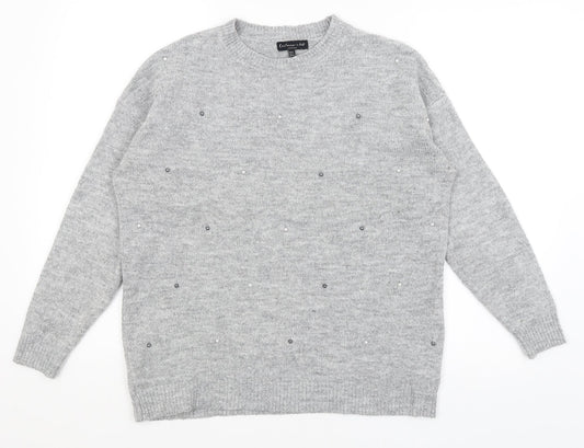 F&F Womens Grey   Pullover Jumper Size 8