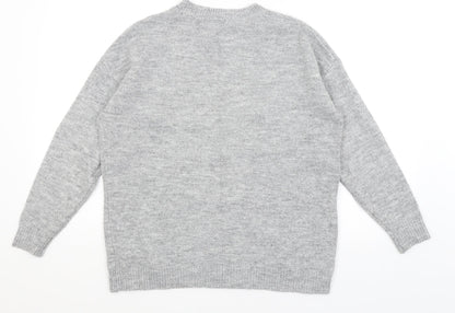 F&F Womens Grey   Pullover Jumper Size 8
