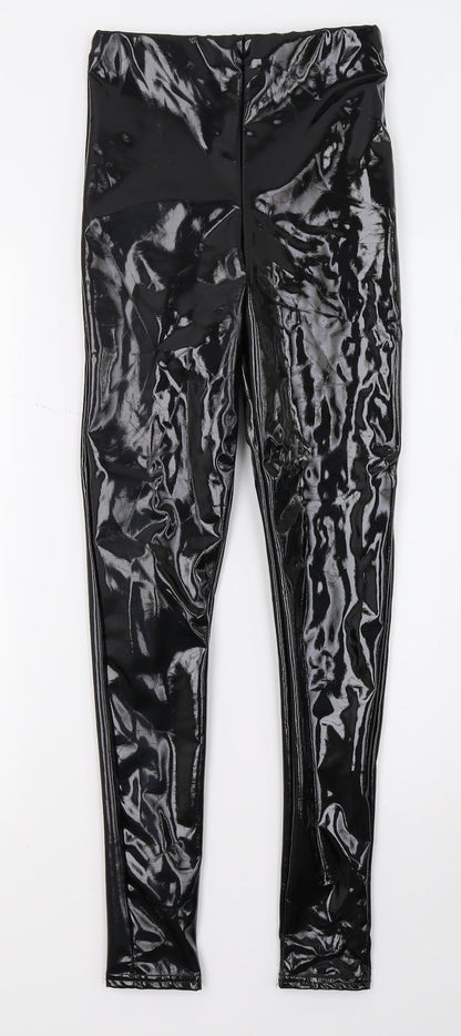 Rebellious Womens Black   Capri Trousers Size 8 L27 in