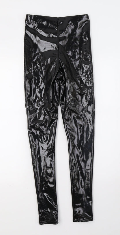 Rebellious Womens Black   Capri Trousers Size 8 L27 in