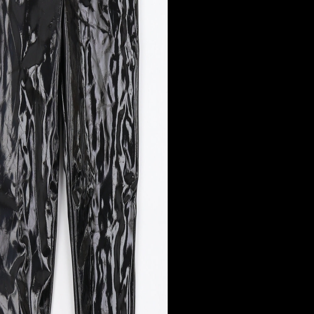 Rebellious Womens Black   Capri Trousers Size 8 L27 in