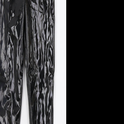 Rebellious Womens Black   Capri Trousers Size 8 L27 in