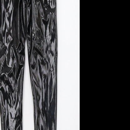 Rebellious Womens Black   Capri Trousers Size 8 L27 in